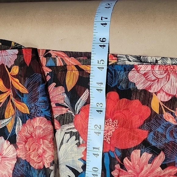 Time and Tru Flora Chiffon Midi Swimsuit Cover Up, Size L (12-14) NEW with Tag - Picture 10 of 11